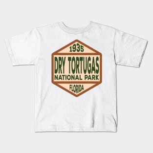 Dry Tortugas National Park badge Kids T-Shirt